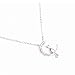 Fairy Tale Moon Cat Pendant Necklace,Haluoo Women Stylish Silver Crescent Moon Necklace Dainty Cute Cat Pendant Necklace for Girls Birthday Fashion Women Jewerly (Silver)thumb 2