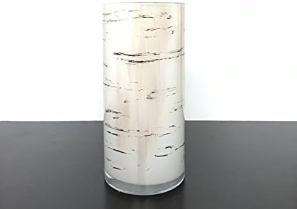 Birch Tree Vase Hand Painted Glass Waterproof