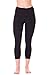 90 Degree By Reflex Basic Womens Capri Workout Leggings - Heather Charcoal - Large