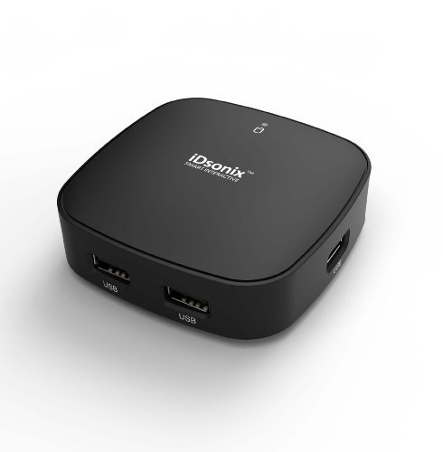 iDsonix Bus Powered Ultra Mini 4 Port USB 2.0 Hub Maximum Compatibility for Any Windows,Mac and Linux Desktop or Laptop -black