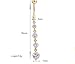 BeOneNew Rhinestone Long Dangle Navel Belly Ring Body Piercing Reverse Sexy Navel Rings Jewelry