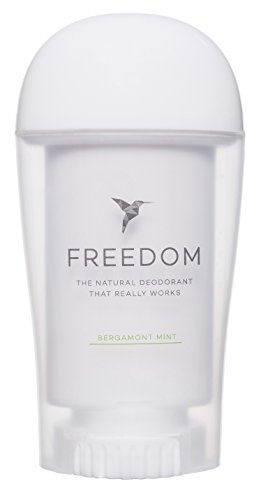 Freedom All Natural Deodorant Aluminum Free Odor Protection Tested & Loved by Cancer Survivors, Busy Execs, Military Personnel, Athletes, Healthy Moms & Kids - Bergamont Mint 1.9 oz.