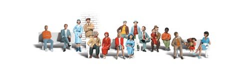Sixteen Passengers HO Scale Woodland Scenics