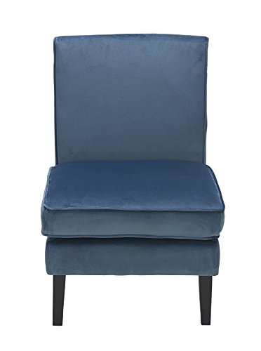 Elle Decor UPH10020C Elle Décor Olivia Ottoman, Accent Chair, Cobalt - Thumbnail 6