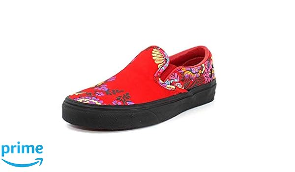 mens red slip on vans