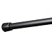 iDesign Metal Tension Shower Curtain Rod, The Cameo Collection – Adjustable Between 43”-75”, Matte Black
