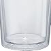 Simple Green Solutions - Acrylic Double Wall Cup for Cold Drinks, Reusable Cups with Lids and Straws, Insulated Plastic Tumblers with Lids and Straw, Acrylic Tumblers, 16 oz Capacity, Clear