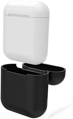 AirPods Case Silicone, Copbis Shock Protective Cover for Apple Airpods Charging Box (Black)