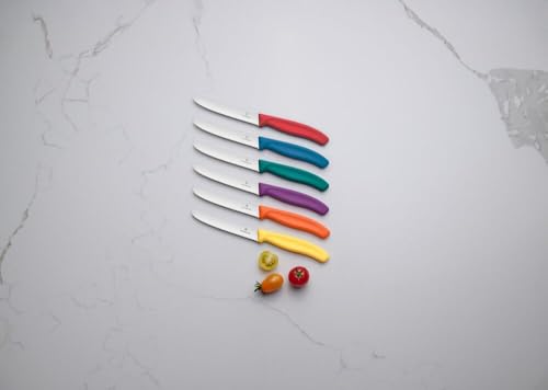 Victorinox Swiss Classic, Frühstücksmesser, Brötchenmesser Set 2teilig, Scharfe Klinge, Wellenschliff, 11 cm, Rostfreier Stahl, Blau thumbnail 3