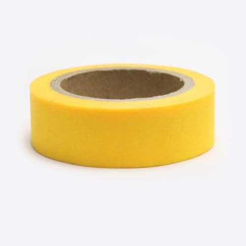 Neon Yellow Plain Washi Tape, Craft Decorative Tape