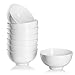 DOWAN 12OZ Porcelain Bowls - 8 Packs, White