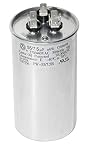 PowerWell 55+7.5 uf MFD 370 or 440 Volt Dual Run Round Capacitor TP-CAP-55/7.5/440R Condenser Straight Cool/Heat Pump Air Conditioner - Guaranteed to Last 5 Years