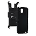 iSee Case Note 3 Case, Galaxy Note 3 Case, (TM) Samsung Galaxy Note 3 Note III N9000 Heavy Duty Dual Layer Hybrid Kickstand (Note3-King Kickstand Black)