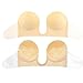 Oolala Deep Sexy U Plunge Push Up Strapless Backless Adhesive Bra Nude