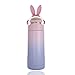 Kids Thermos, Cute Girls Water Bottle (12OZ), Mini Travel Mug, Rabbit Present for Birthday(Purple)