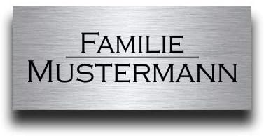 Premium Edelstahl Turschild Mit Gravur Namensschilder