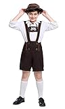 yolsun Lederhosen Costume for Kids, Boys' Oktoberfest Role Play, German Dresses for Oktoberfest