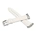 Valkit Compatible Gear S2 Bands Genuine Leather Smart Watch Band with Stainless Steel Adapter Crocodile Pattern Strap Replacement for Samsung Gear S2 (SM-R720/R730), (White) with Silver Adapter