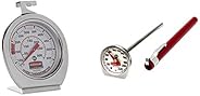 Rubbermaid Commercial Products Stainless Steel Instant Read Oven/Grill/Smoker Monitoring Thermometer & Foo