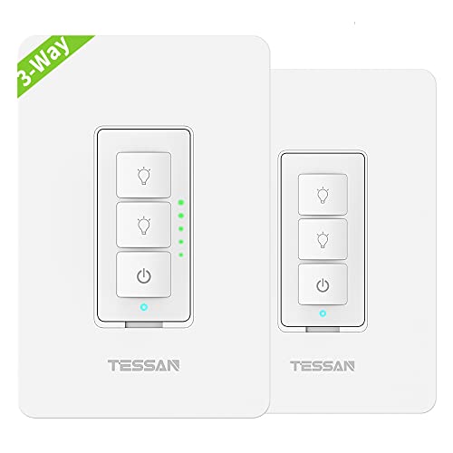 3 Way Smart Dimmer Switch Kit, TESSAN WiFi Dimmable Led Light Switch