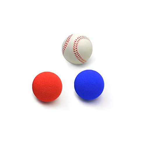CeleMoon 3Pcs Super Soft Safe Foam Baseball Balls for Kids Age 1+ Yrs Old, Indoor Outdoor Playing, Storage Bag Included