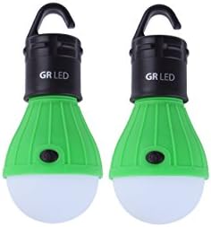 2-Pack GR LED Camping Lanterns By GREYN: A Set of Battery Powered, Water Resistant Light Bulbs with 3 Modes - Ideal for Backpacking, Camping, Emergencies, Fishing, Hiking &amp; Outdoor Lighting