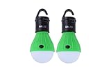 2-Pack GR LED Camping Lanterns By GREYN: A Set of Battery Powered, Water Resistant Light Bulbs with 3 Modes - Ideal for Backpacking, Camping, Emergencies, Fishing, Hiking & Outdoor Lighting