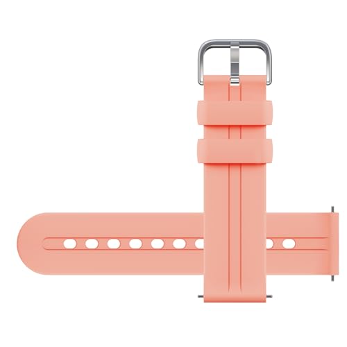 Gabb Watch Style Band - Kids Watch Band Replacement, Flexible, Waterproof Soft Silicone for All Watches, Easily Adjustable, Sweatproof and High-Performance Silicone (Peachy Pink)