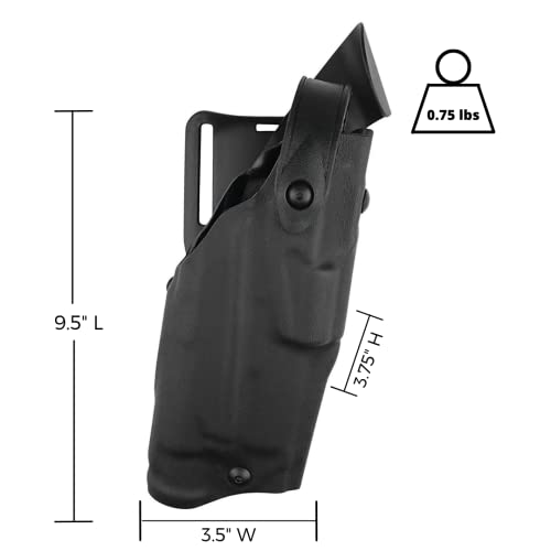 Safariland 6360 Level 3 Retention Duty Holster For Glock 29/30 - Mid-Ride, STX Black, Right Hand - View #8