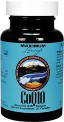 Maximum Living Coq10 with Selenium, Vitamin E &amp; Lecithin 30 Caps by Maximum Living