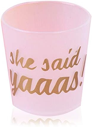 yagaga 10Pcs Matte Drinking Cups Bridal Shower Bachelorette Party Supplies Gift Acrylic Tumblers Set
