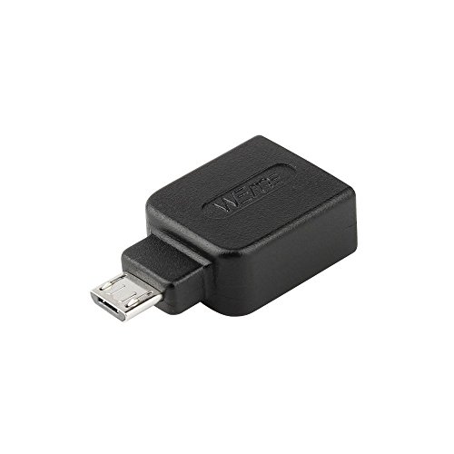 WEme Micro USB 2.0 OTG Adapter, Micro B Male to USB A Female On The Go Converter for Samsung I9250 9100 9220 P7500 P7510 P7310 P7300 S3 I9100 I9103 I997, N7100, LT261 XT910, NEXUS 7 & Nokia 810, Black - Thumbnail 2