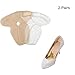 Heel Snugs,high Heel Pads,High Heel Liners,Anti Slip Heel Cushion Inserts,Ball of Foot Cushions,Insoles for High Heels,Blister Prevention & Improve Shoes Too Big (Fashion Beige&Quick-Dry Pure 4pcs)