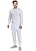 Rocky Thermal Underwear for Men (Long Johns Thermals Set) Shirt & Pants, Base Layer (White - Lightweight/X-Large)