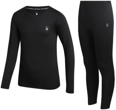 Spyder Mens Thermal Underwear Set - 2 Piece Soft Stretch Fleece
