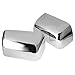 Super Duty Top Half Triple Chrome Plated Mirror Cover Cap for 2008-2016 Ford F250 F350 F450 (2Pcs)
