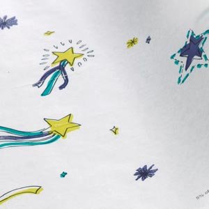Stars of Hope Crepe Table Paper, 21" Width, 125' Length