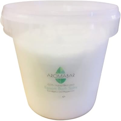 Aromabar Epsom Salts 1Kg Eucalyptus Peppermint Muscle Ache Joint Pain Relief