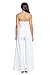 Women's Tube Top Strapless Split Wide Leg Jumpsuits Rompers (l, White-x)