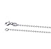 CISHOP 925 Silver Freshwater Pearl Y Necklace Choker Oval Shape Pearl