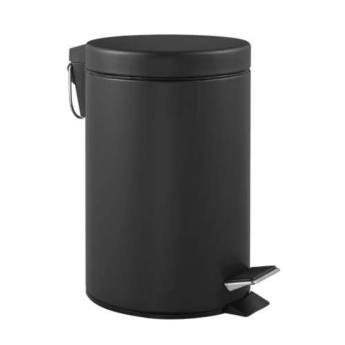 Lixeira com Pedal Standard Color 3 L Preto Brinox