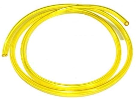 Yellow Fuel Petrol Pipe 3.0MM ID 5.0MM OD 1M STRIMMER Chainsaw Lawnmower Hedge Trimmer