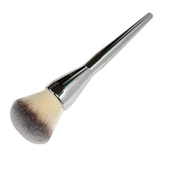 Brain Freezer Professional Cosmetic Foundation Face Blush Powder Makeup Brush Tool Silver Black