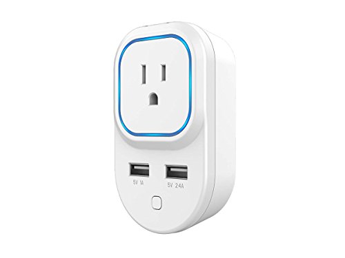 Monoprice Z-Wave Plus Smart Plug and Repeater with 2 USB Ports