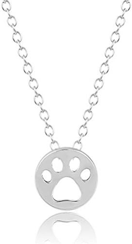 Sterling Silver Love Pendant Necklace,18"(Paw)