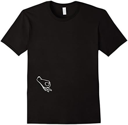 Mens The Finger Circle Game T-Shirt Hole Tempting Dank Meme 3XL Black