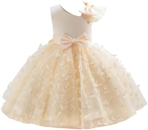 white and gold infant dress VTG Unbranded Baby Girl Ivory Frilly Dress With Ruffles, Chiffon, Satin 20  Month