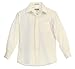 Gioberti Boys Long Sleeve Solid Dress Shirt, Ivory, 2T