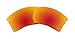 BVANQ Polarized Lenses Replacement for Oakley Quarter Jacket Sunglasses (Fire red mirror)