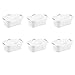 Sterilite 12108006 1.25 Bushel/44 Liter Ultra Hip Hold Laundry Basket, White Basket w/ Titanium Inserts, 6-Pack